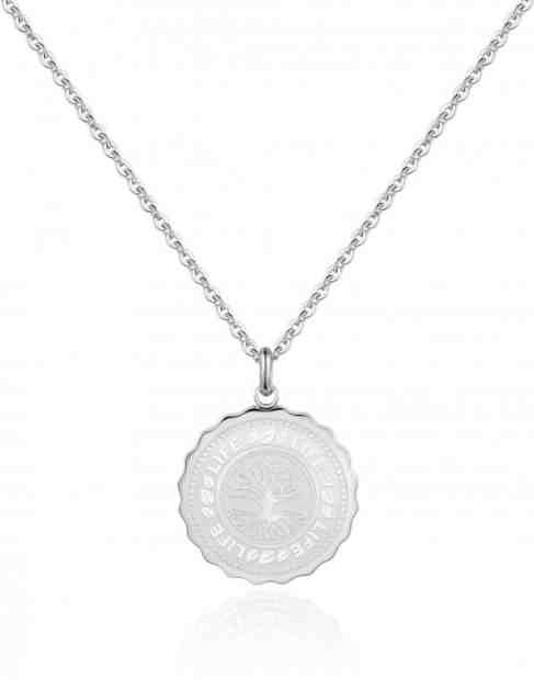 S`Agapõ Ocelový náhrdelník Life Coin SKY07 + 2 měsíce na vrácení zboží