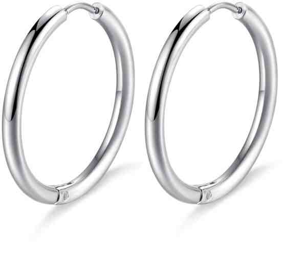 S`Agapõ Ocelové kruhové náušnice Happy Ears SHEA02 + 2 měsíce na vrácení zboží