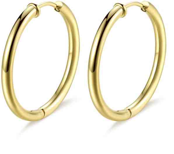 S`Agapõ Ocelové kruhové náušnice Happy Ears SHEA04 + 2 měsíce na vrácení zboží