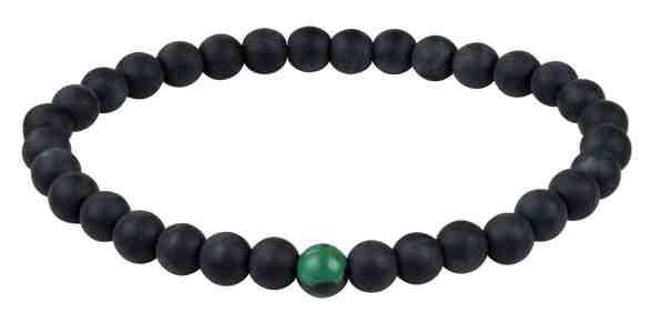 Troli Korálkový náramek z onyxu a malachitu 18 cm + 2 měsíce na vrácení zboží