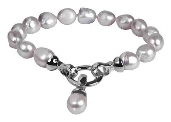JwL Luxury Pearls Náramek z pravých šedých perel JL0558 + 2 měsíce na vrácení zboží