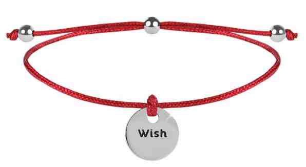 Troli Šňůrkový náramek Wish červená/ocelová + 2 měsíce na vrácení zboží
