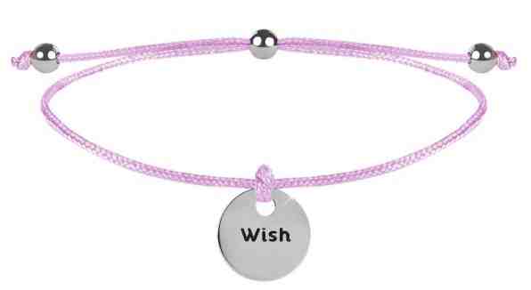 Troli Šňůrkový náramek Wish růžová/ocelová + 2 měsíce na vrácení zboží