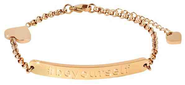 Troli Pozlacený ocelový náramek #beyourself + 2 měsíce na vrácení zboží