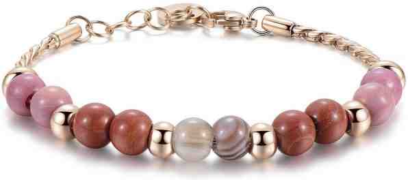 Brosway Růžově zlacený ocelový náramek Très Jolie BTJMP009 + 2 měsíce na vrácení zboží
