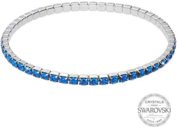 Levien Třpytivý náramek s modrými krystaly 1459570 + 2 měsíce na vrácení zboží