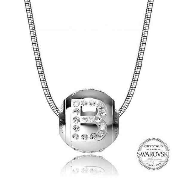 Levien Ocelový náhrdelník písmeno B CLET-B + 2 měsíce na vrácení zboží