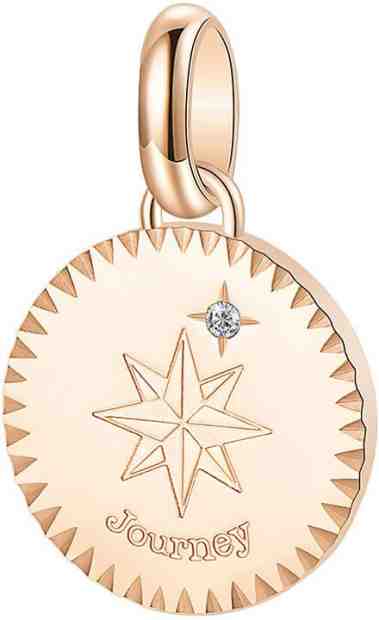 Brosway Růžově zlacený ocelový přívěsek s krystalem Journey Très Jolie BTJM186 + 2 měsíce na vrácení zboží
