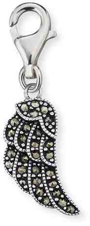 Engelsrufer Stříbrný přívěsek na náramek Křídlo s markazity ERC-LILWING-MA + 2 měsíce na vrácení zboží