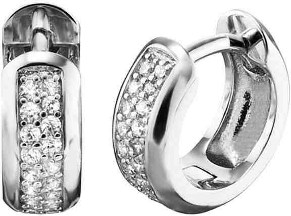 Engelsrufer Stříbrné kruhové náušnice se zirkony Anna ERE-ANNA-ZI-CR + 2 měsíce na vrácení zboží