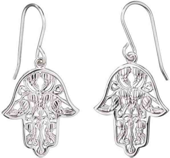 Engelsrufer Stříbrné náušnice Ruka Fatimy ERE-HAND + 2 měsíce na vrácení zboží