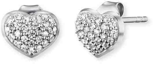 Engelsrufer Stříbrné náušnice Srdce se zirkony ERE-HEART-ZI-ST + 2 měsíce na vrácení zboží