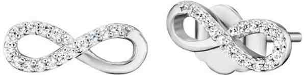 Engelsrufer Stříbrné náušnice Infinity se zirkony ERE-LILINFIN-ST + 2 měsíce na vrácení zboží