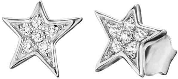Engelsrufer Stříbrné náušnice Hvězda se zirkony ERE-LILSTAR-ZI + 2 měsíce na vrácení zboží