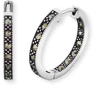 Engelsrufer Stříbrné náušnice kruhy Lisa s markazity ERE-LISA-MA-CR + 2 měsíce na vrácení zboží