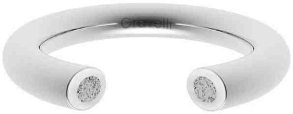 Gravelli Otevřený prsten s betonem Open ocelová/šedá GJRWSSG107 50 mm + 2 měsíce na vrácení zboží