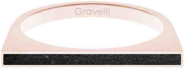 Gravelli Ocelový prsten s betonem One Side bronzová/antracitová GJRWRGA121 56 mm + 2 měsíce na vrácení zboží