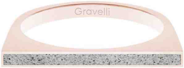 Gravelli Ocelový prsten s betonem One Side bronzová/šedá GJRWRGG121 56 mm + 2 měsíce na vrácení zboží