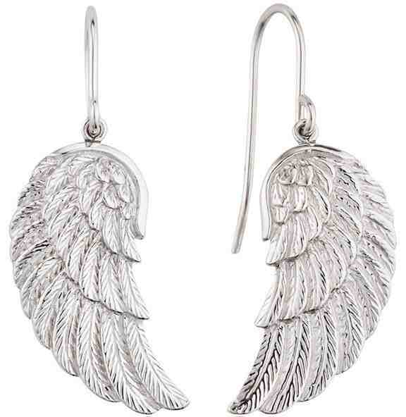 Engelsrufer Stříbrné náušnice Andělské křídlo ERE-WING + 2 měsíce na vrácení zboží