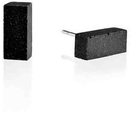 Gravelli Náušnice z betonu Block GJEWNAA004UN + 2 měsíce na vrácení zboží