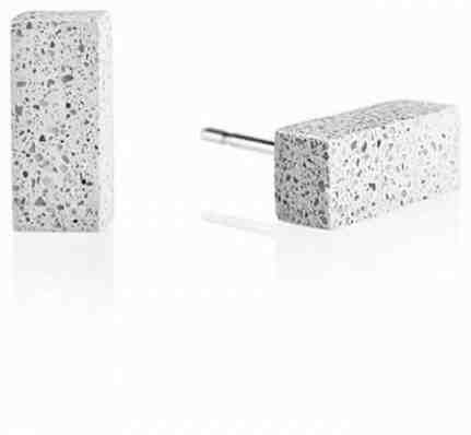 Gravelli Náušnice z betonu Block GJEWNAG004UN + 2 měsíce na vrácení zboží