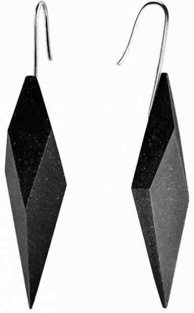 Gravelli Visací náušnice z betonu Wally GJEWSSA006UN + 2 měsíce na vrácení zboží