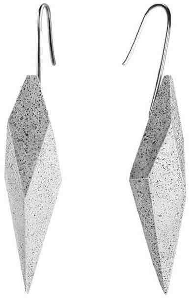 Gravelli Visací náušnice z betonu Wally GJEWSSG006UN + 2 měsíce na vrácení zboží