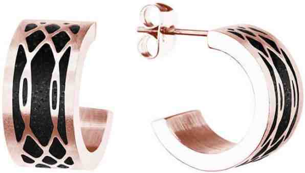 Gravelli Kruhové ocelové náušnice s betonem Merge GJEWRGA105UN + 2 měsíce na vrácení zboží