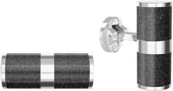 Gravelli Manžetové knoflíčky z oceli a betonu Unity GJCMSLA109UN + 2 měsíce na vrácení zboží