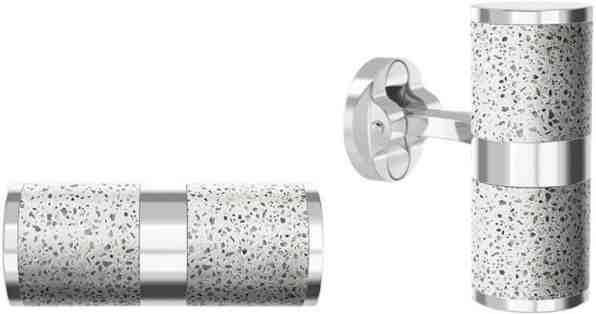 Gravelli Manžetové knoflíčky z oceli a betonu Unity GJCMSLG109UN + 2 měsíce na vrácení zboží