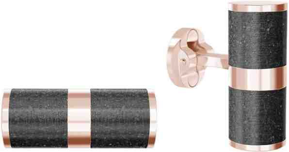 Gravelli Manžetové knoflíčky z oceli a betonu Unity GJCMRGA109UN + 2 měsíce na vrácení zboží