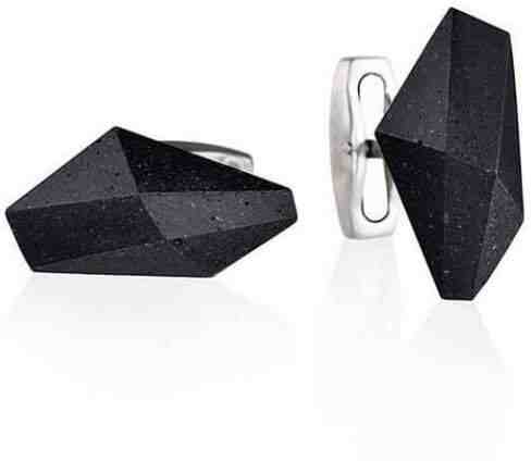 Gravelli Manžetové knoflíčky z oceli a betonu Crystal GJCMNAA005UN + 2 měsíce na vrácení zboží