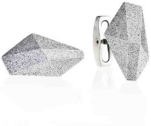 Gravelli Manžetové knoflíčky z oceli a betonu Crystal GJCMNAG005UN + 2 měsíce na vrácení zboží