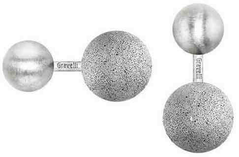 Gravelli Manžetové knoflíčky z betonu a oceli Beads GJCMSSG001UN + 2 měsíce na vrácení zboží