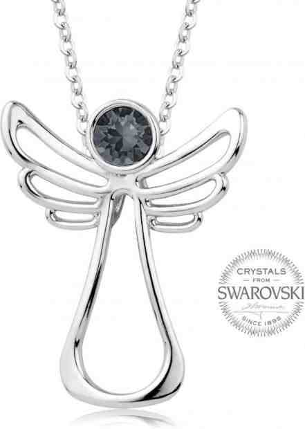 Levien Náhrdelník s tmavým krystalem Guardian Angel + 2 měsíce na vrácení zboží