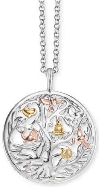Engelsrufer Stříbrný tricolor náhrdelník Strom života ERN-TREE-TRICO + 2 měsíce na vrácení zboží