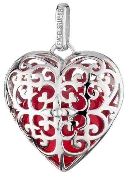 Engelsrufer Stříbrný přívěsek Andělský zvonek srdce s červenou rolničkou ERP-05-HEART + 2 měsíce na vrácení zboží
