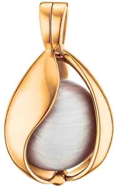 Engelsrufer Pozlacený stříbrný přívěsek Andělský zvonek Slza z nebe s bílou rolničkou ERP-20-TEAR-SG + 2 měsíce na vrácení zboží