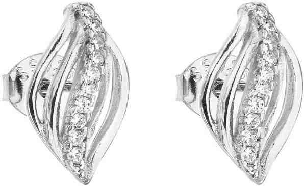 Evolution Group Stříbrné náušnice se zirkonem 11012.1 + 2 měsíce na vrácení zboží