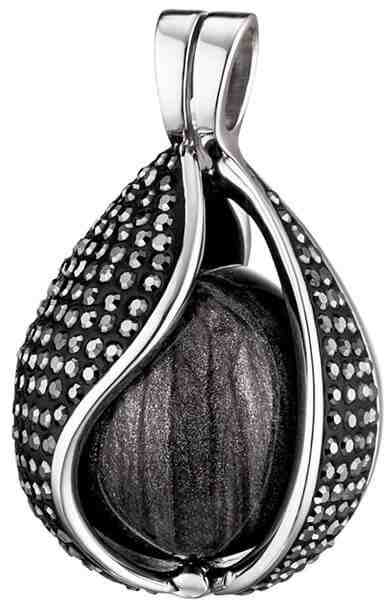 Engelsrufer Stříbrný přívěsek Andělský zvonek Slza z nebe s černou rolničkou ERP-27-TEARBIHA + 2 měsíce na vrácení zboží