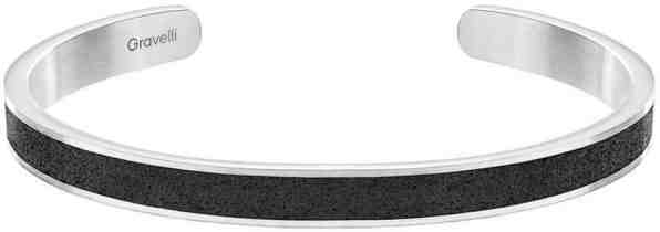 Gravelli Pevný ocelový náramek s betonem Fusion Thin ocelová/atracitová GJBWSSA101UN + 2 měsíce na vrácení zboží