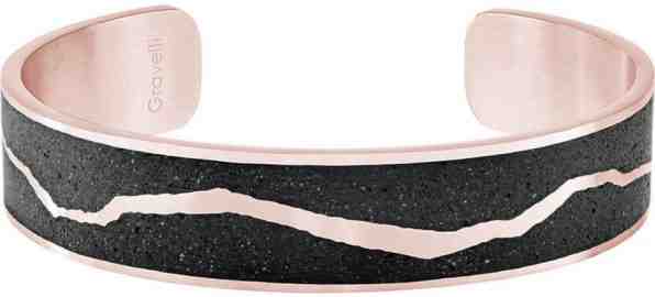 Gravelli Pevný ocelový náramek s betonem Split bronzová/atracitová GJBWRGA102UN + 2 měsíce na vrácení zboží