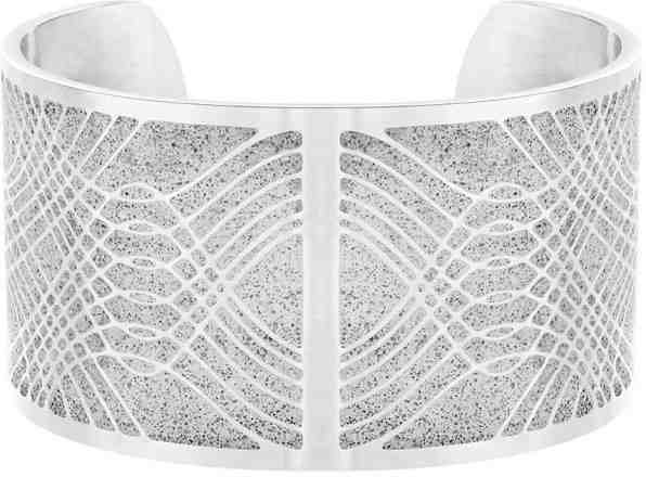 Gravelli Pevný ocelový náramek s betonem Merge ocelová/šedá GJBWSSG105UN + 2 měsíce na vrácení zboží