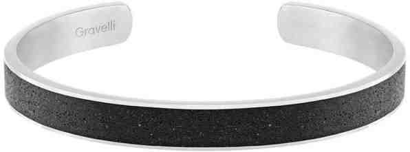 Gravelli Pevný ocelový náramek s betonem Fusion Bold ocelová/atracitová GJBMSSA101UN + 2 měsíce na vrácení zboží