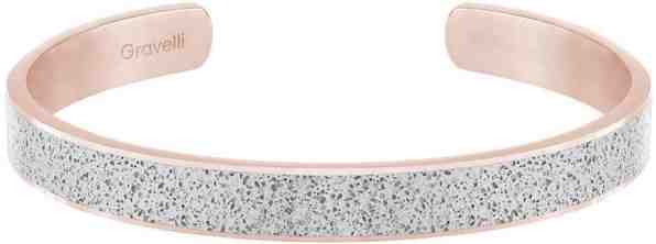Gravelli Pevný ocelový náramek s betonem Fusion Bold bronzová/šedá GJBMRGG101UN + 2 měsíce na vrácení zboží