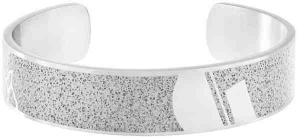 Gravelli Pevný ocelový náramek s betonem Crush ocelová/šedá GJBMSSG103UN + 2 měsíce na vrácení zboží