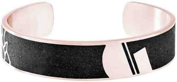 Gravelli Pevný ocelový náramek s betonem Crush bronzová/atracitová GJBMRGA103UN + 2 měsíce na vrácení zboží