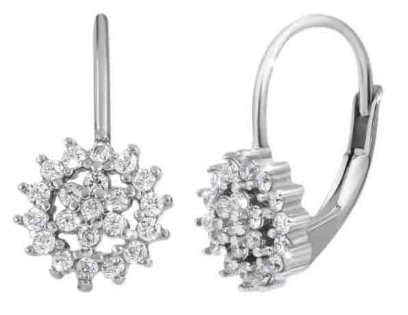 Evolution Group Stříbrné náušnice bílá kytička 11217.1 + 2 měsíce na vrácení zboží