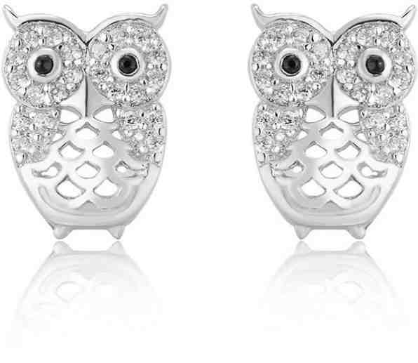 Beneto Stříbrné náušnice Sovičky AGUP1200 + 2 měsíce na vrácení zboží