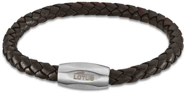 Lotus Style Tmavě hnědý kožený náramek LS2048-2/1 + 2 měsíce na vrácení zboží
